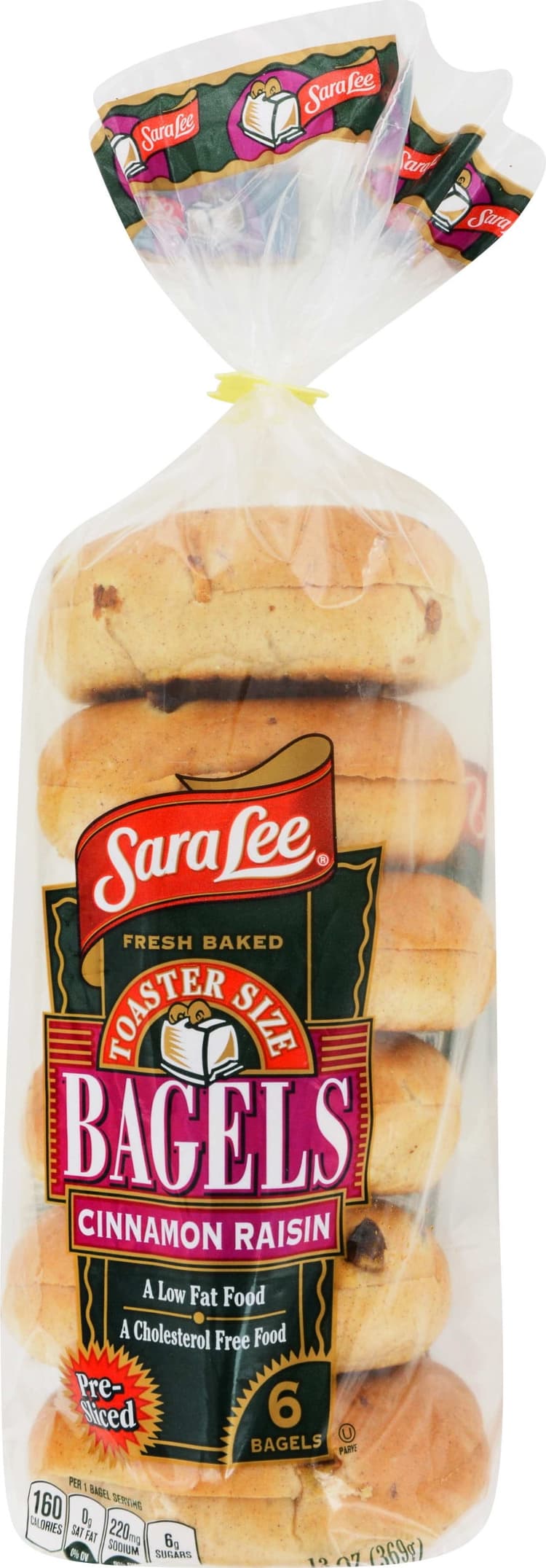 Sare Lee Cinnamon Raisin Toaster Bagel