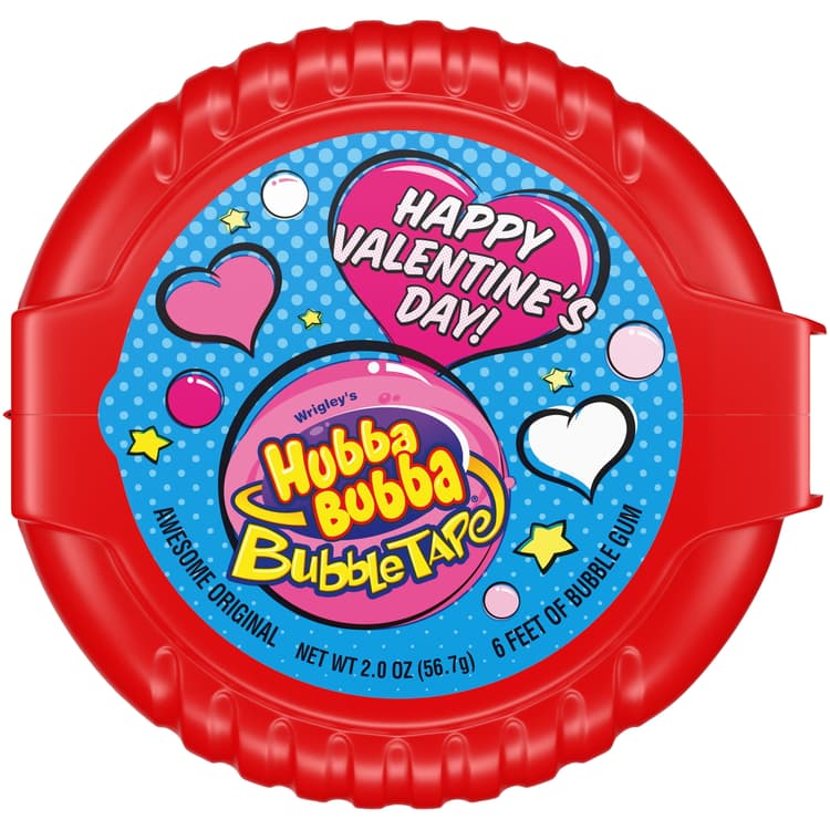 Hubba Bubba Bubble Tape Chewing Gum, Valentine'S Bubble Gum