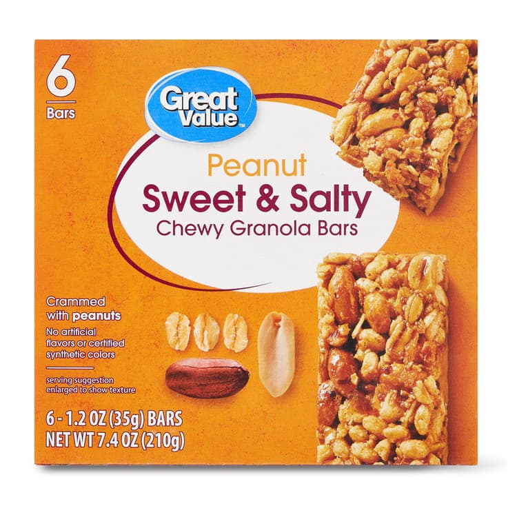 Great Value Peanut Sweet & Salty Chewy Granola Bars