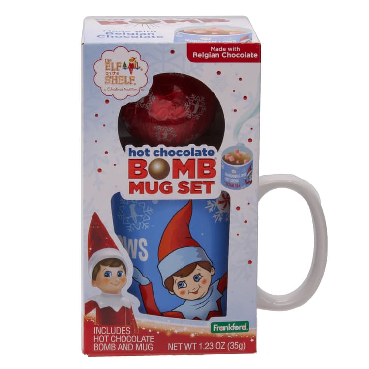 Frankford Elf On Shelf Hot Chocolate Bomb Mug Gift Set