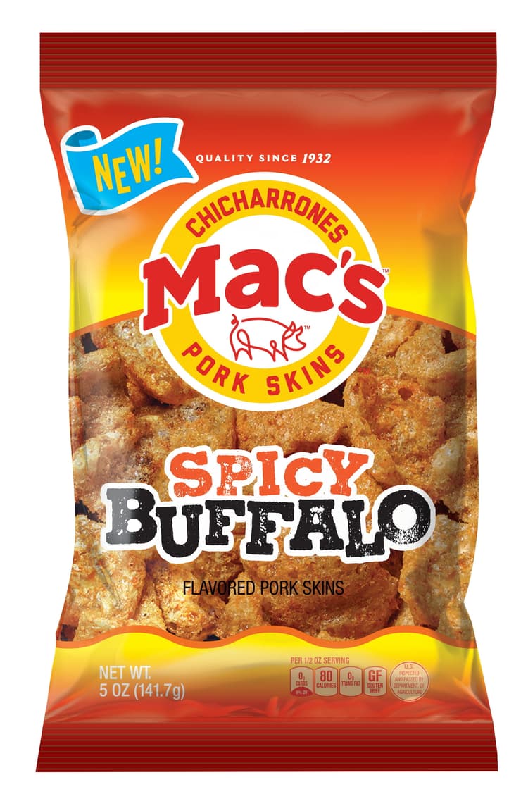 Mac'S Spicy Buffalo Crispy Fried Pork Skins