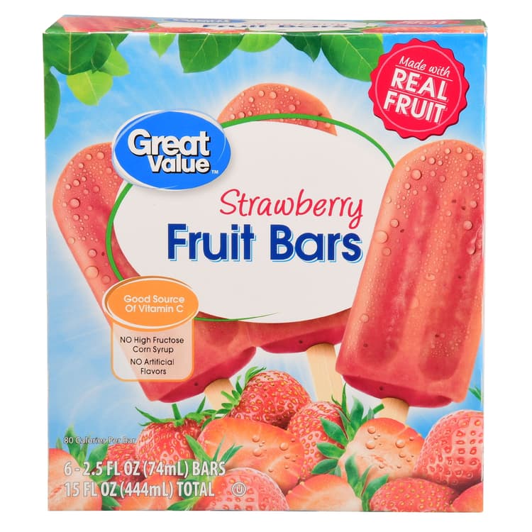Great Value Fruit Bars, Strawberry