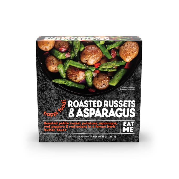 Happi Foodi Roasted Russets & Asparagus