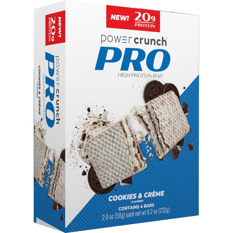 Power Crunch Pro High Dh Hydrolyzed Whey Protein Bar, Cookies And Cream