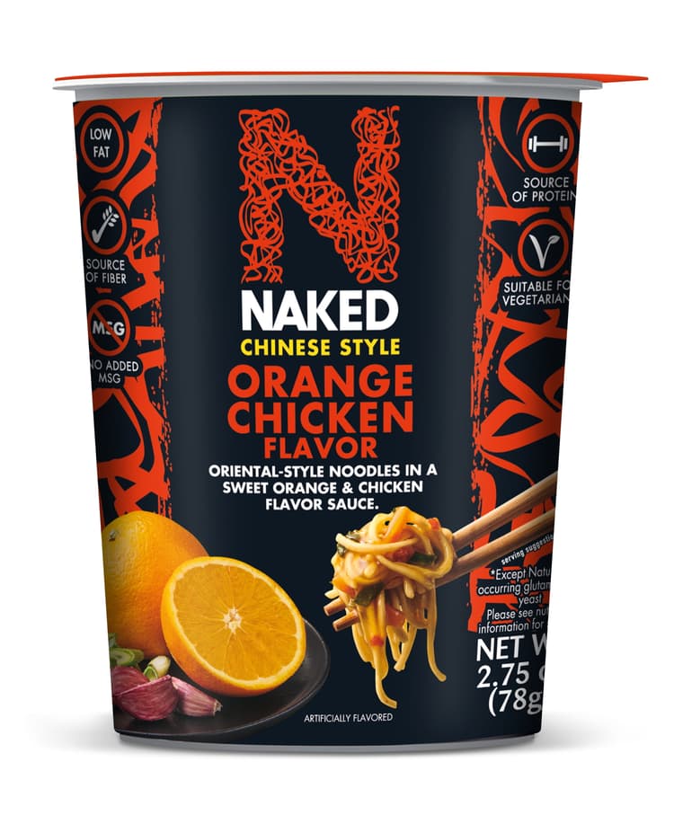 Naked Chinese Style Orange Chicken Flavor Noodles