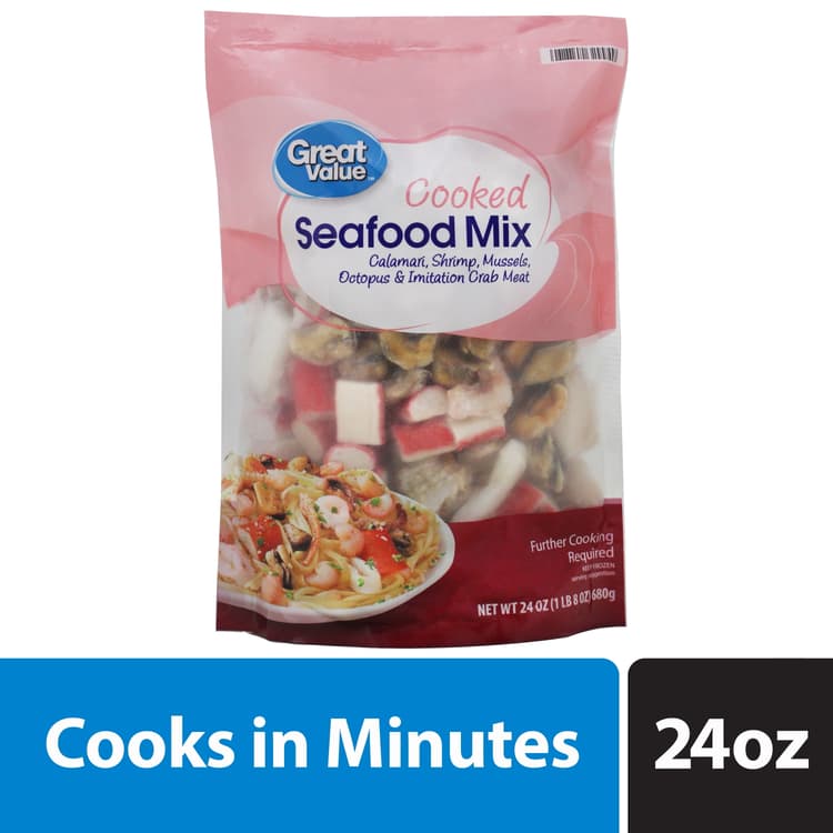 Great Value Cooked Seafood Mix