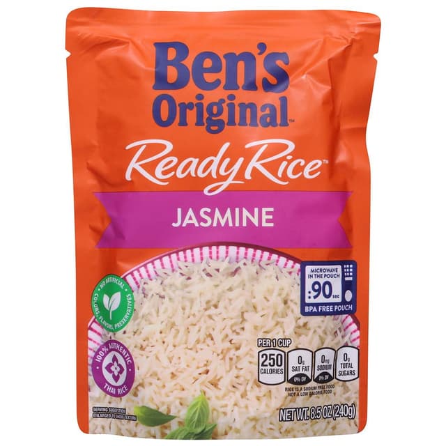 Is it Mediterranean Diet Friendly? Ben's Original Ready Rice Easy Dinner Side Jasmine Rice Pouch