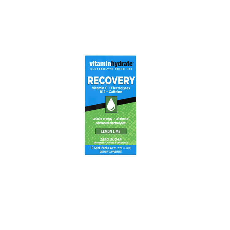 Vitamin Hydrate Electrolyte Drink Mix, Recovery, Lemon Lime, Zero Sugar
