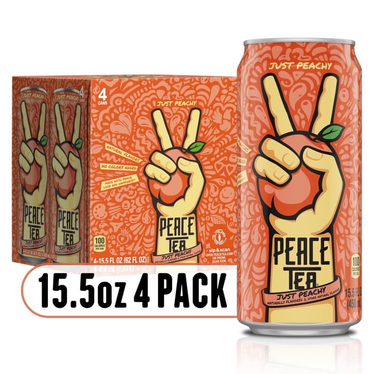 Peace Tea Just Peachy Cans