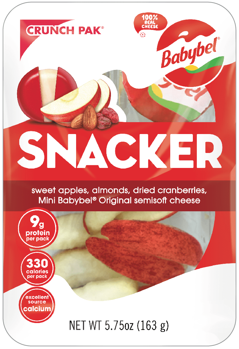 Crunch Pak Snack With Sliced Apples, Babybel Cheese, Almonds And Cranberries