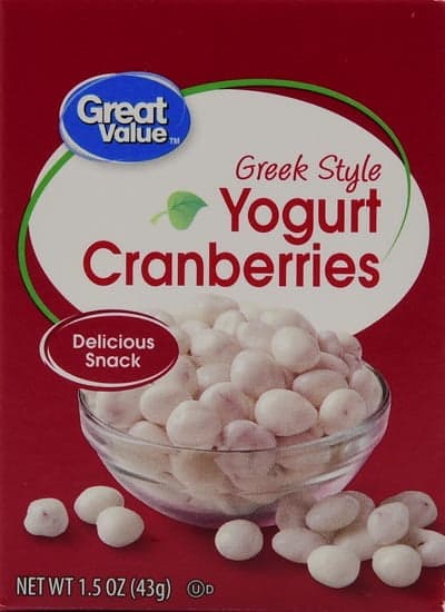 Great Value Greek Style Yogurt Cranberries
