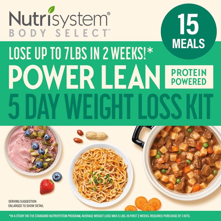 Nutrisystem Body Select Power Lean 5-Day Weight Loss Kit: Delicious Meals With Protein Powered Nutrition To Help You Lose Weight