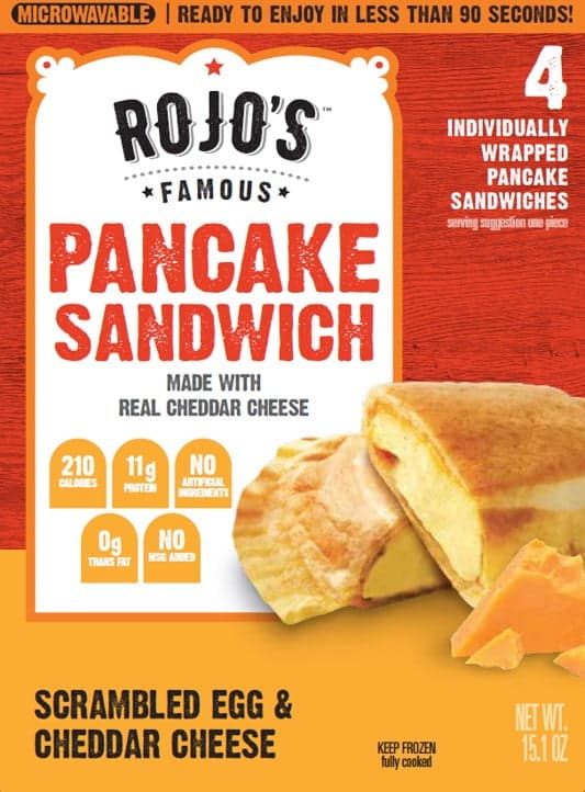 Rojos Egg & Cheddar Cheese Pancake Sandwich