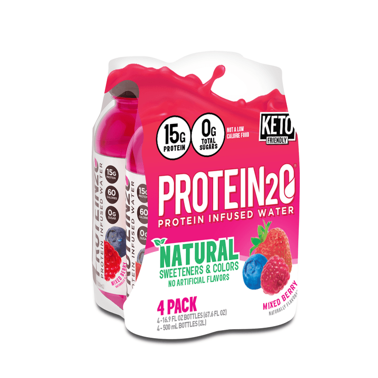 Protein2O + Electrolytes, Whey Protein Infused Water, Mixed Berry