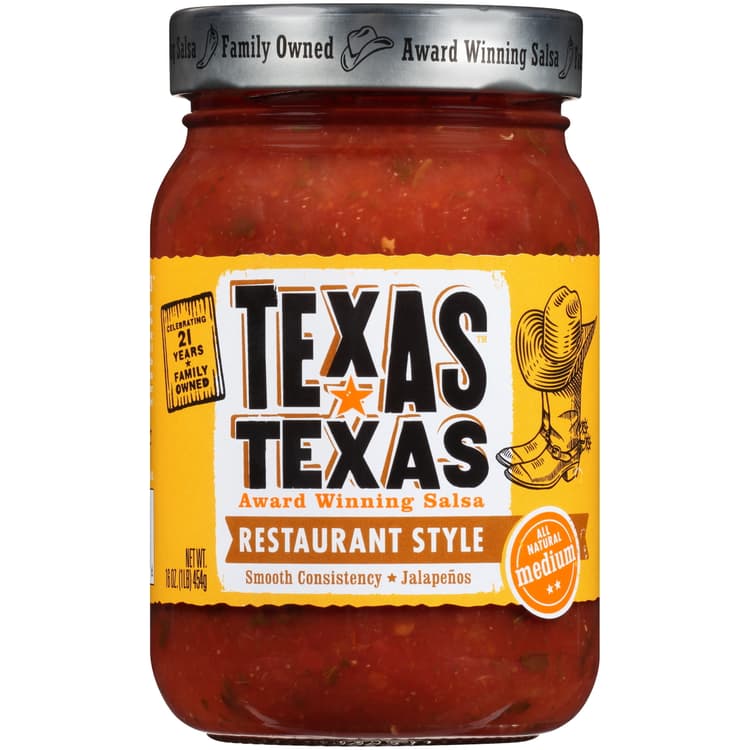 Texas Texas Restaurant Style Medium Salsa, Jar