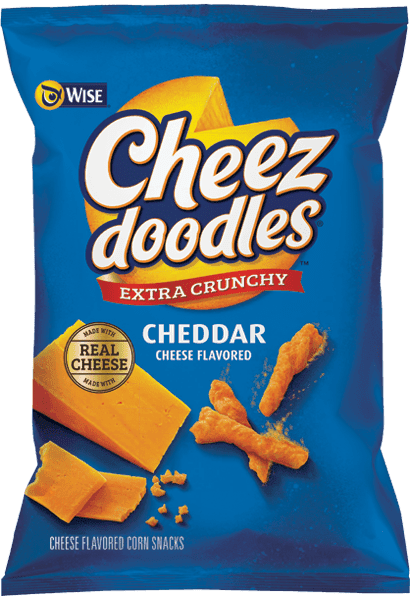 Wise Cheez Doodles Extra Crunchy Cheddar Cheese Flavored Corn Snacks