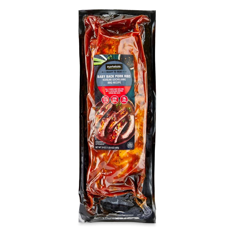 Marketside Ready-To-Heat Gochujang Baby Back Pork Ribs