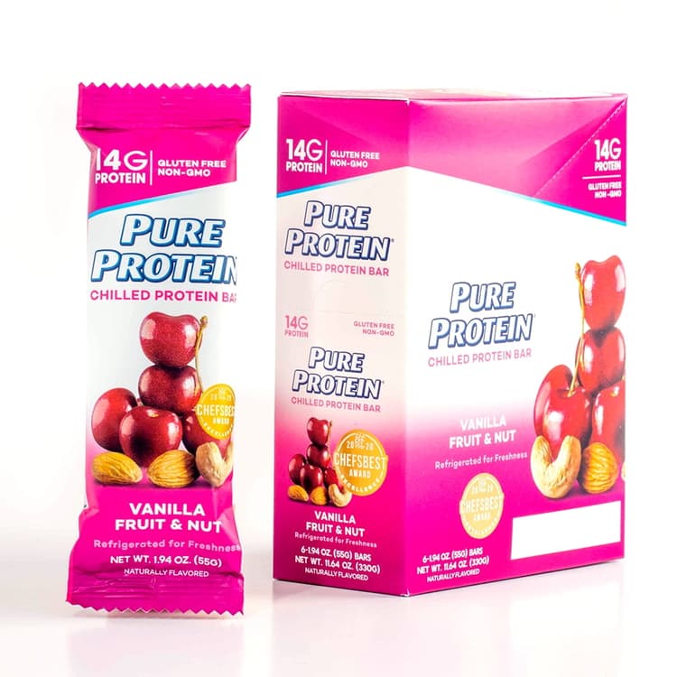 Pure Protein Chilled Protein Bars, Vanilla Fruit & Nut, Protein