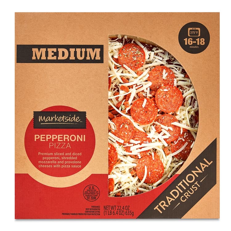 Marketside Pepperoni Pizza, Traditional Crust, Take And Bake