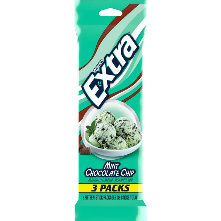 Extra Dessert Delights Mint Chocolate Chip Sugar Free Gum
