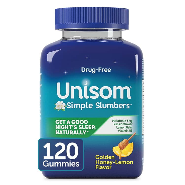 Unisom Simple Slumbers Golden Honey-Lemon Gummies