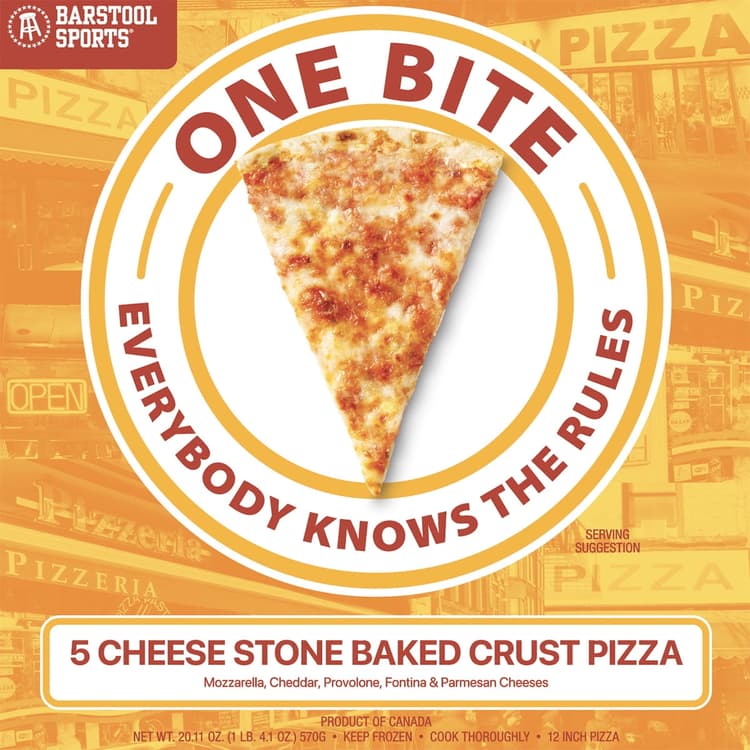 Barstool Sports One Bite 5 Cheese Pizza 12"
