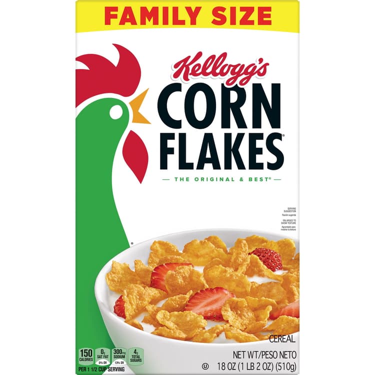 Kellogg'S Corn Flakes Original Breakfast Cereal Family Size
