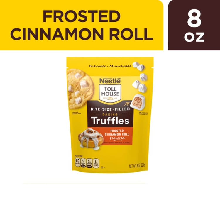 Nestle Toll House Frosted Cinnamon Roll Flavored Baking Truffles