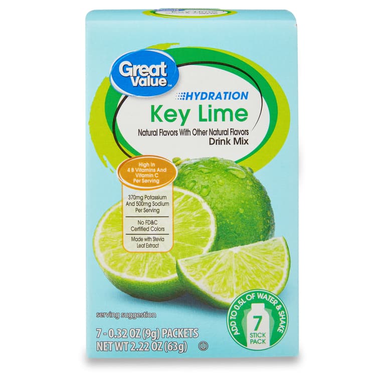 Great Value Hydration Key Lime Drink Mix