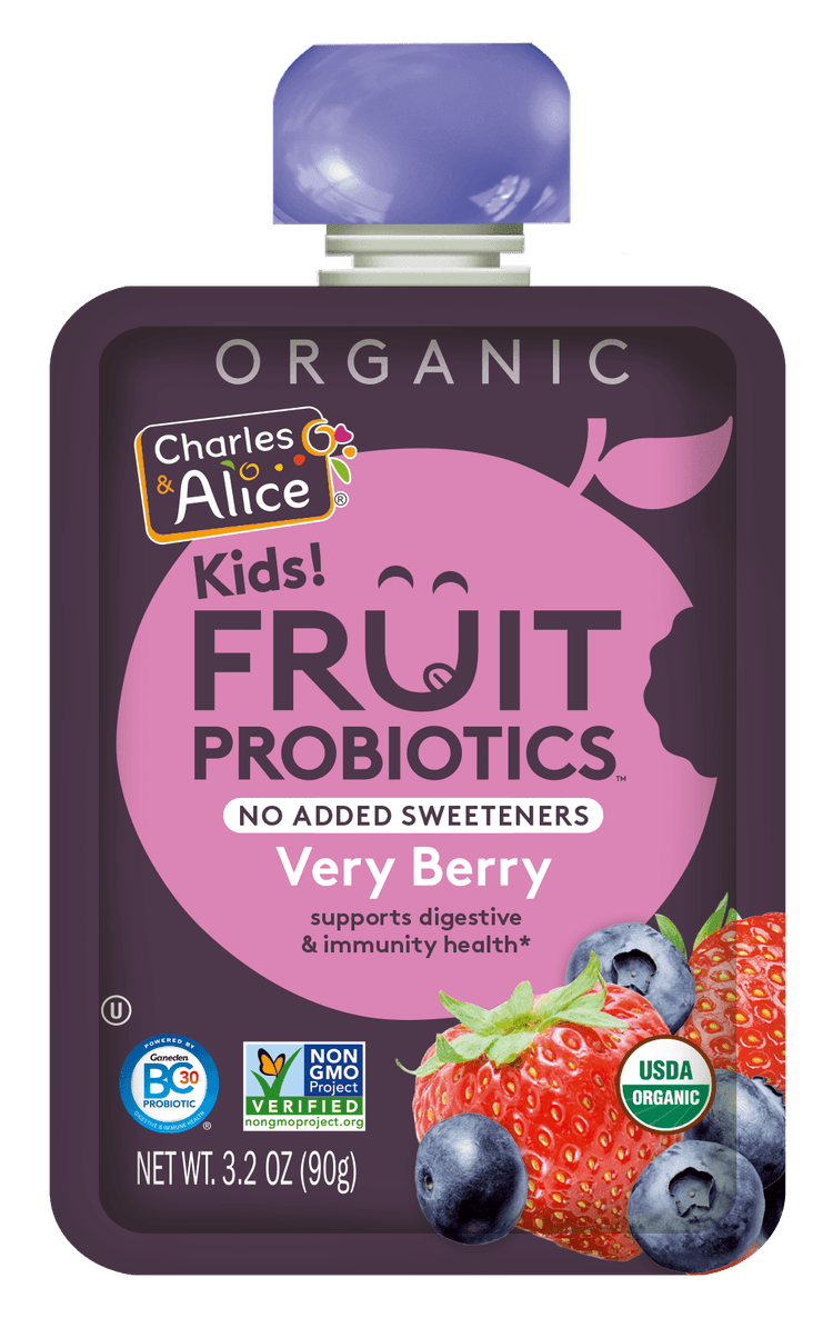 Charles & Alice Kids Organic Fruit Probiotics Very Berry