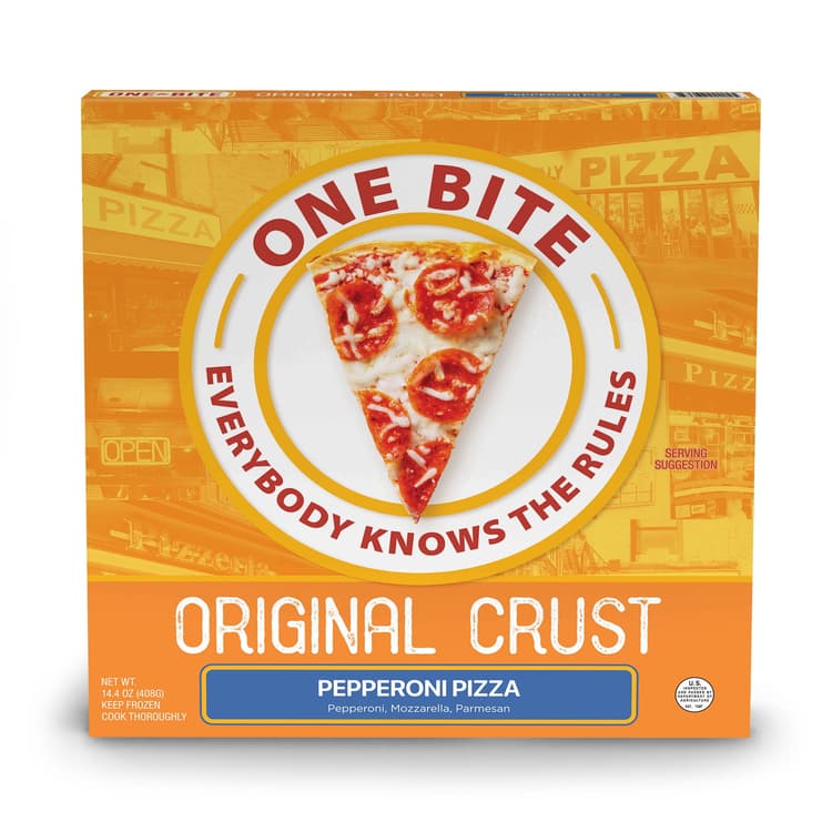 One Bite Original Thin Crust Pepperoni Pizza