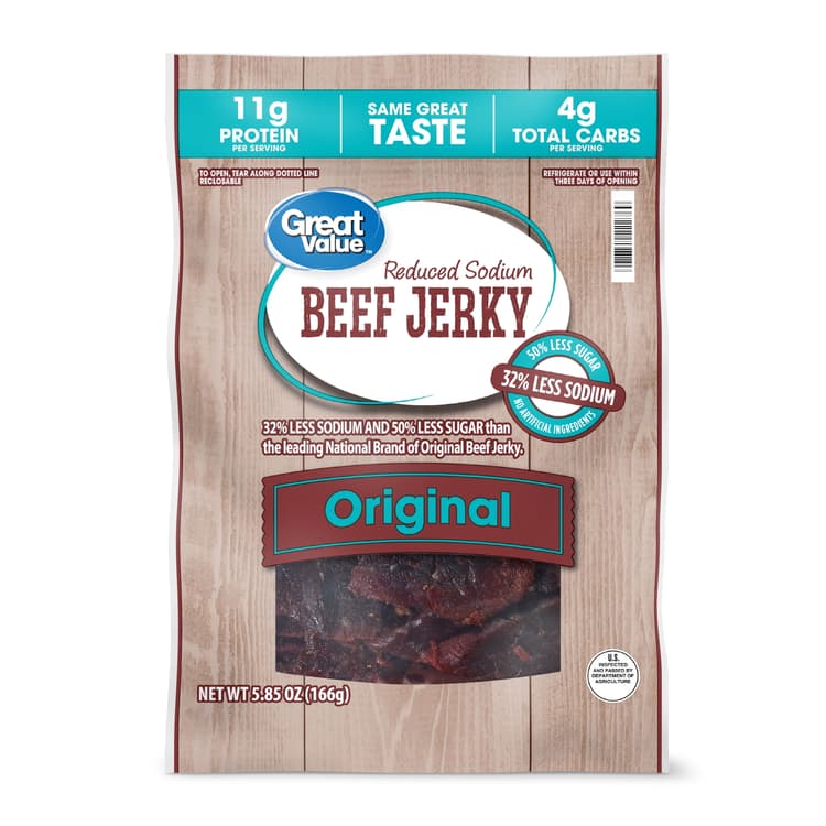 Great Value Reduced Sodium Original Beef Jerky