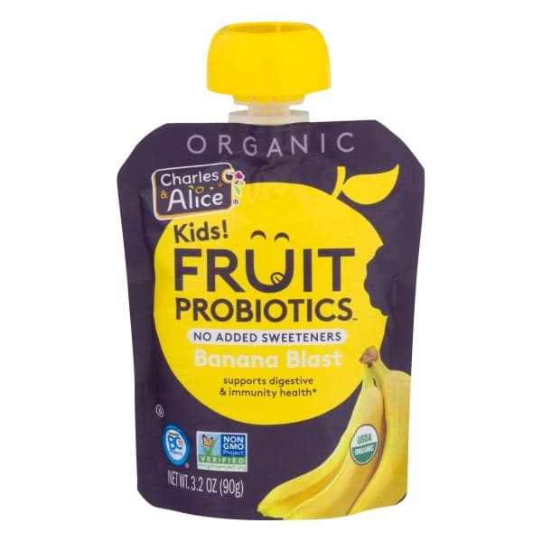 Charles & Alice Kids Organic Fruit Probiotics Banana Blast