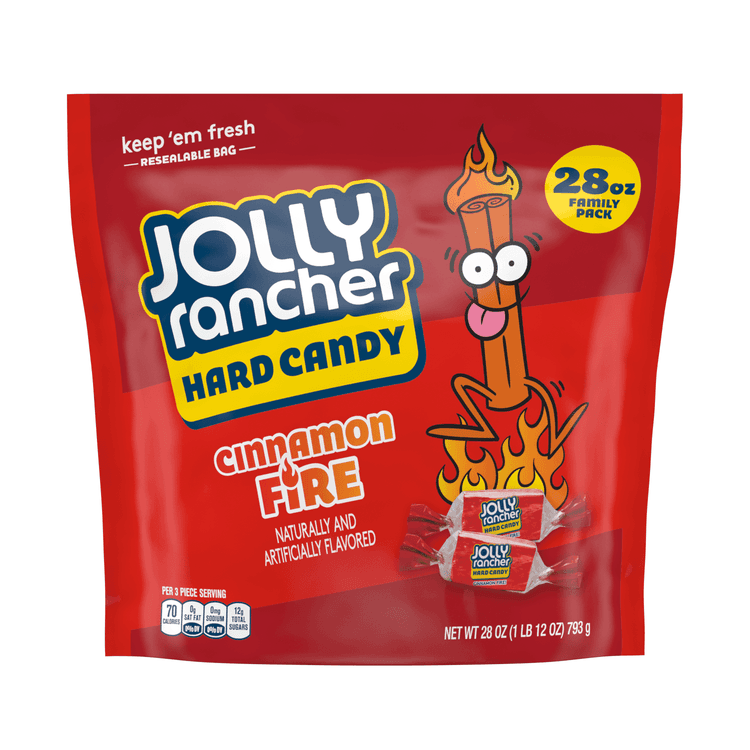 Jolly Rancher, Cinnamon Fire Flavor Hard Candy Stand Up Bag