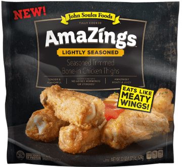 John Soules Foods Amazings Bone-In Chicken Thighs
