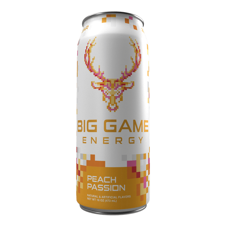 Bucked Up Big Game Energy Drink, Peach Passion, Oz, Caffeine