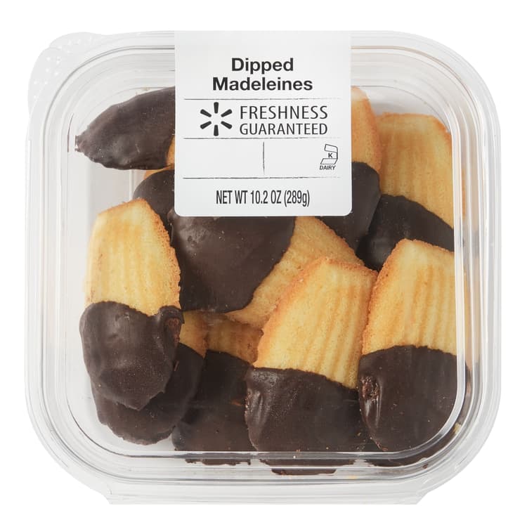 Freshness Guaranteed Sponge Cake Chocolate Dipped Madeleines
