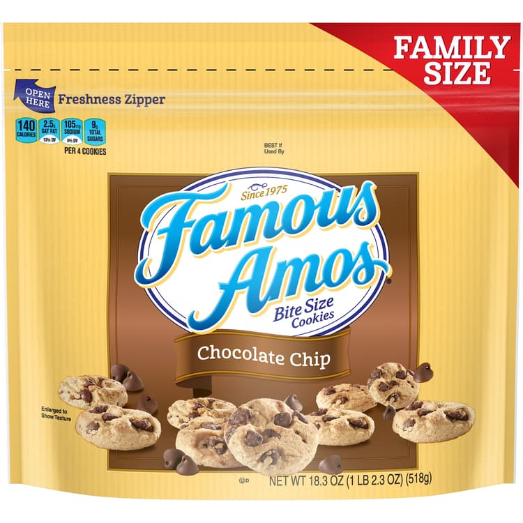 Famous Amos Chocolate Chip Cookies, Family Size