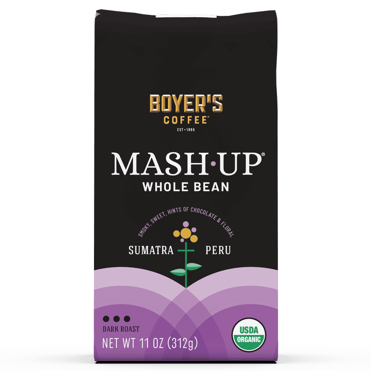 Mash-Up Sumatra + Peru Blend, Organic Whole Bean Coffee, Dark Roast