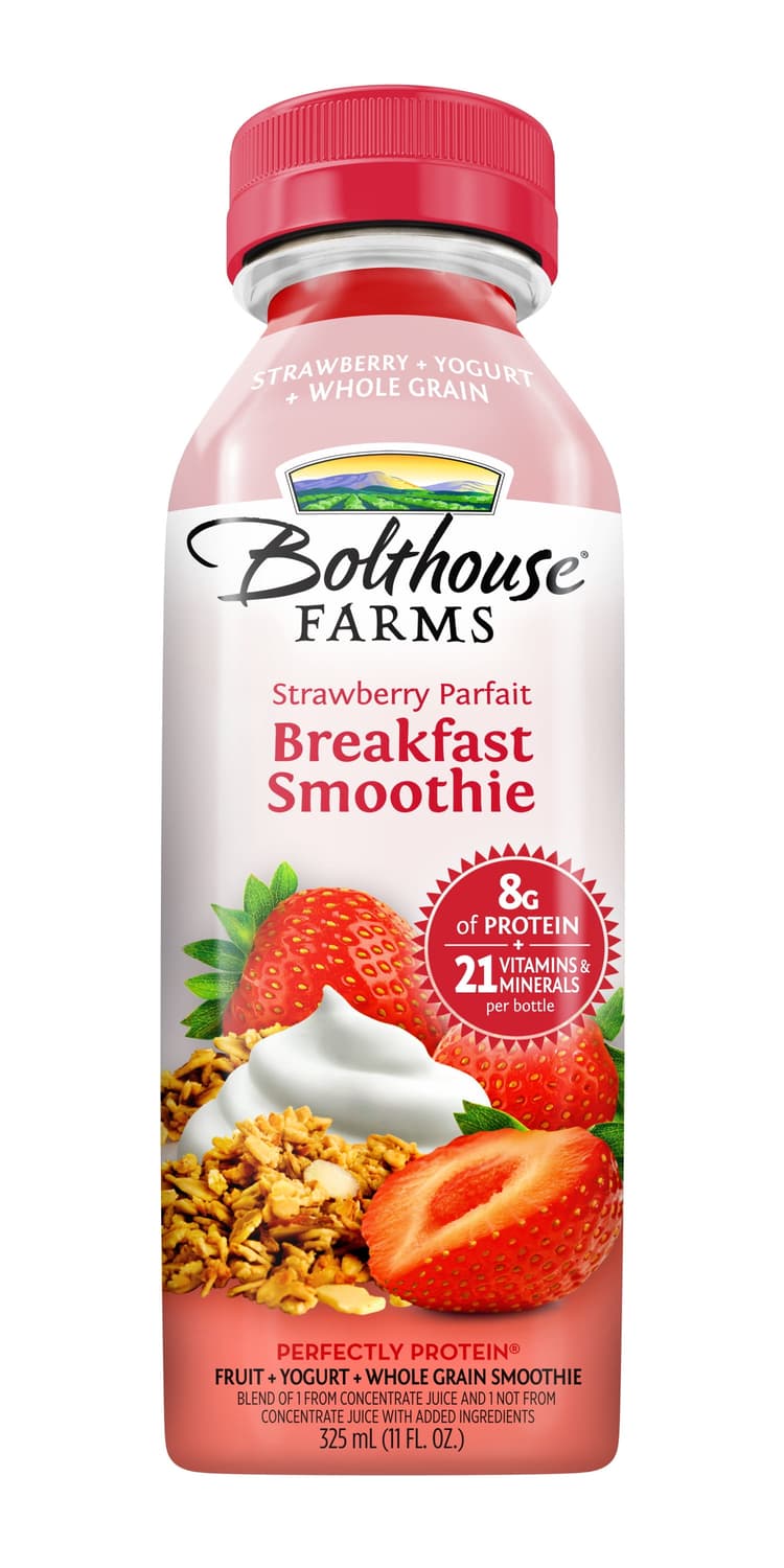 Bolthouse Farms Strawberry Parfait Breakfast Smoothie Fruit Drink