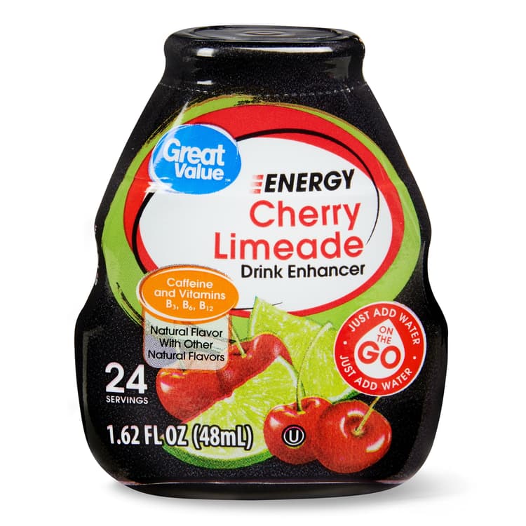 Great Value Energy Liquid Drink Enhancer, Cherry Limeade