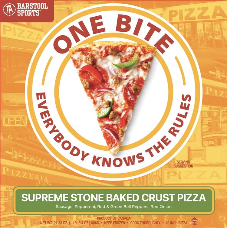 Barstool Sports One Bite Supreme Pizza 12"