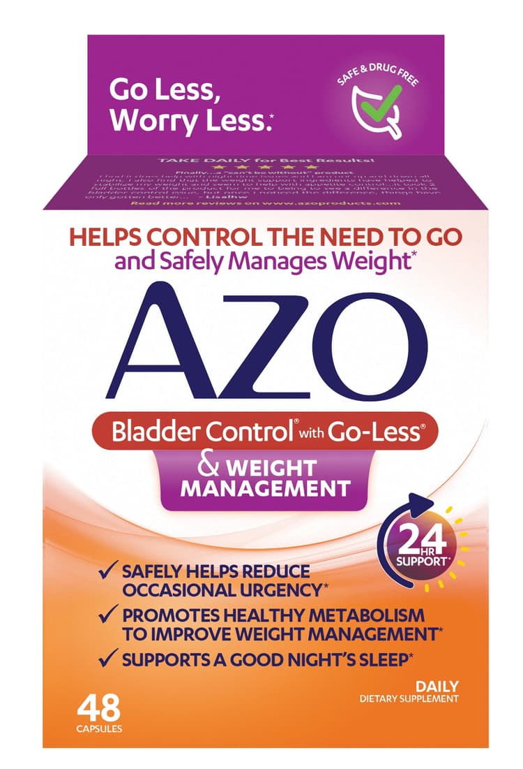 Azo Bladder Control Weight Management Supplement 48 Capsules