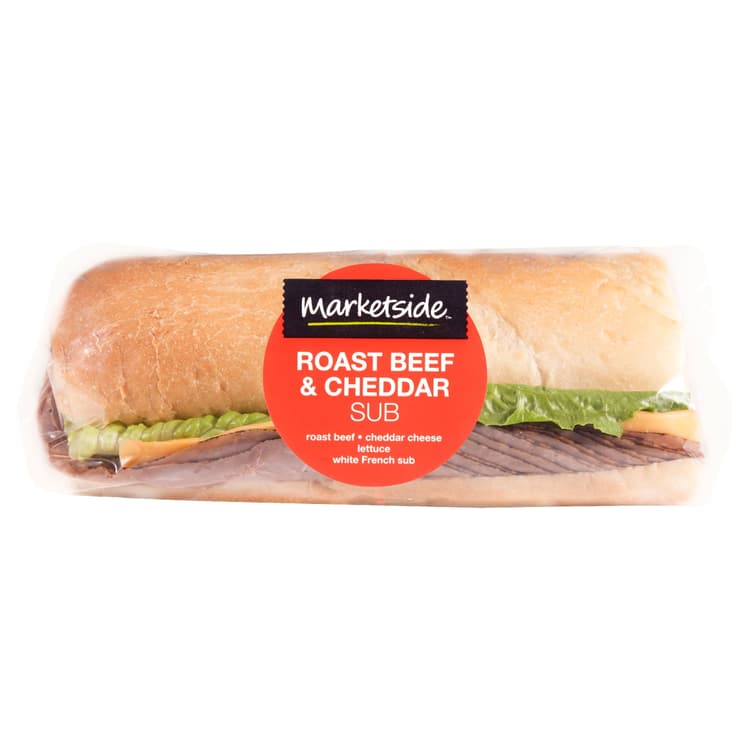 Marketside Roast Beef & Cheddar Sub, Half