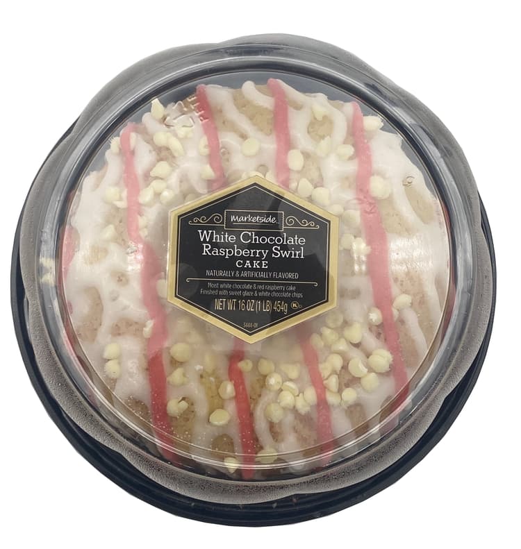 White Chocolate Raspberry Swirl Cake