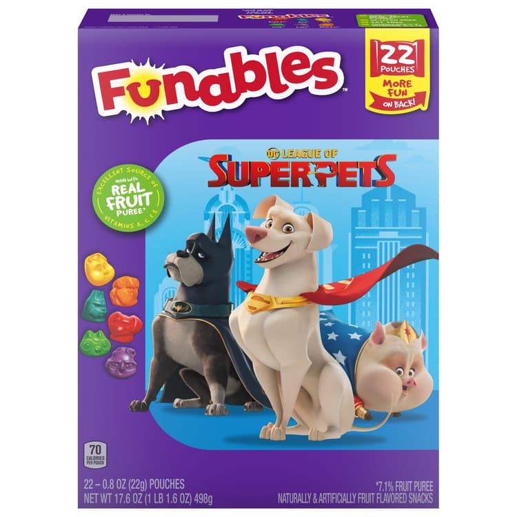 Funables Fruit Flavored Snacks, League Of Super Pets