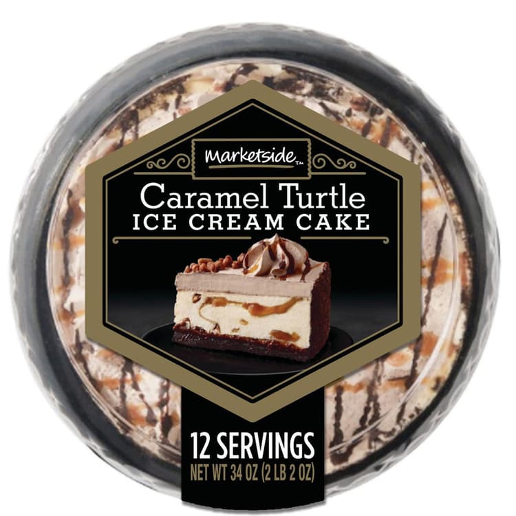 Marketside Caramel Turtle Ice Cream Cake