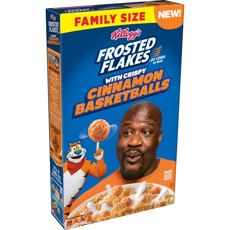 Kellogg'S Frosted Flakes With Crispy Cinnamon Basketballs