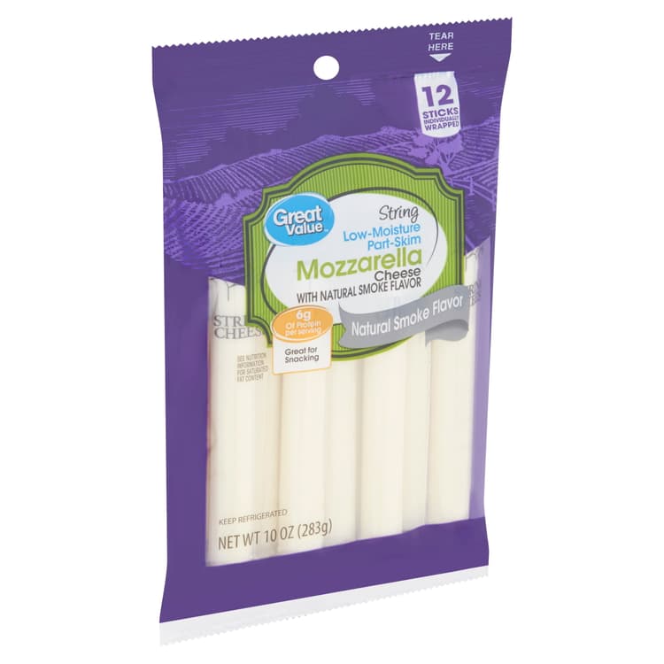 Great Value String Low-Moisture Part-Skim Mozzarella Cheese
