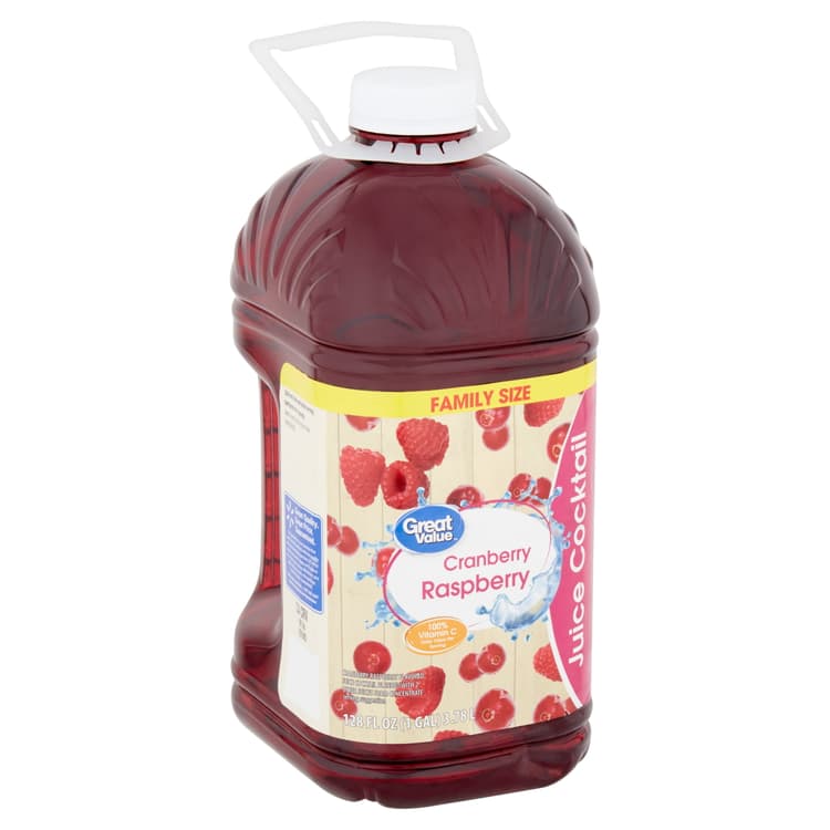 Great Value Cranberry Raspberry Juice Cocktail Family Size